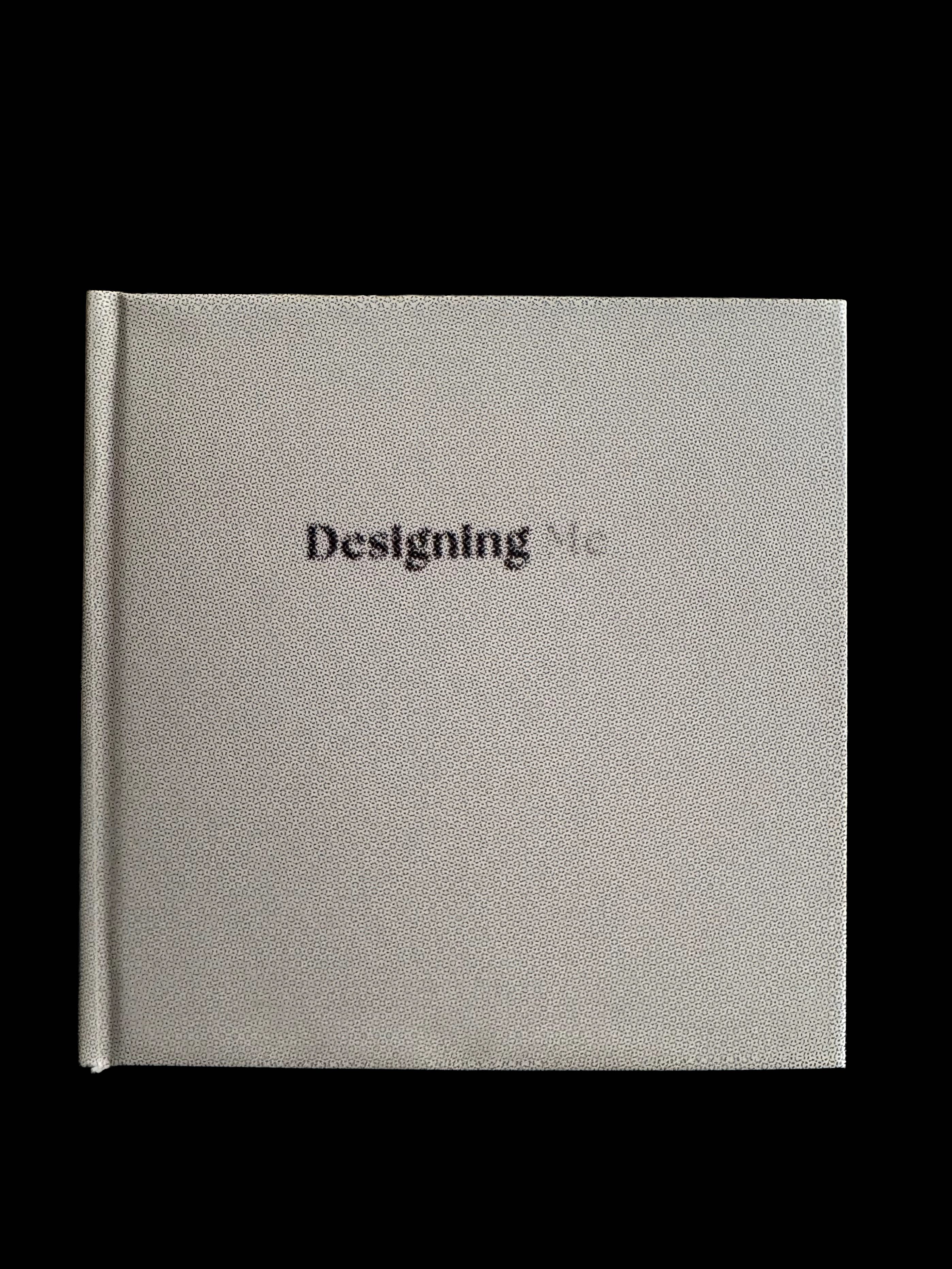Front cover of the Designing Me hardcover book
